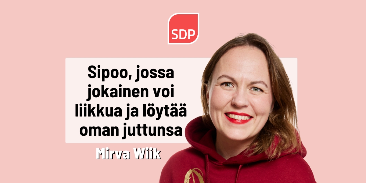 Mirva Wiik: Liikunta kuuluu kaikille – ei vain heille, joilla on varaa tai paikka valmiina